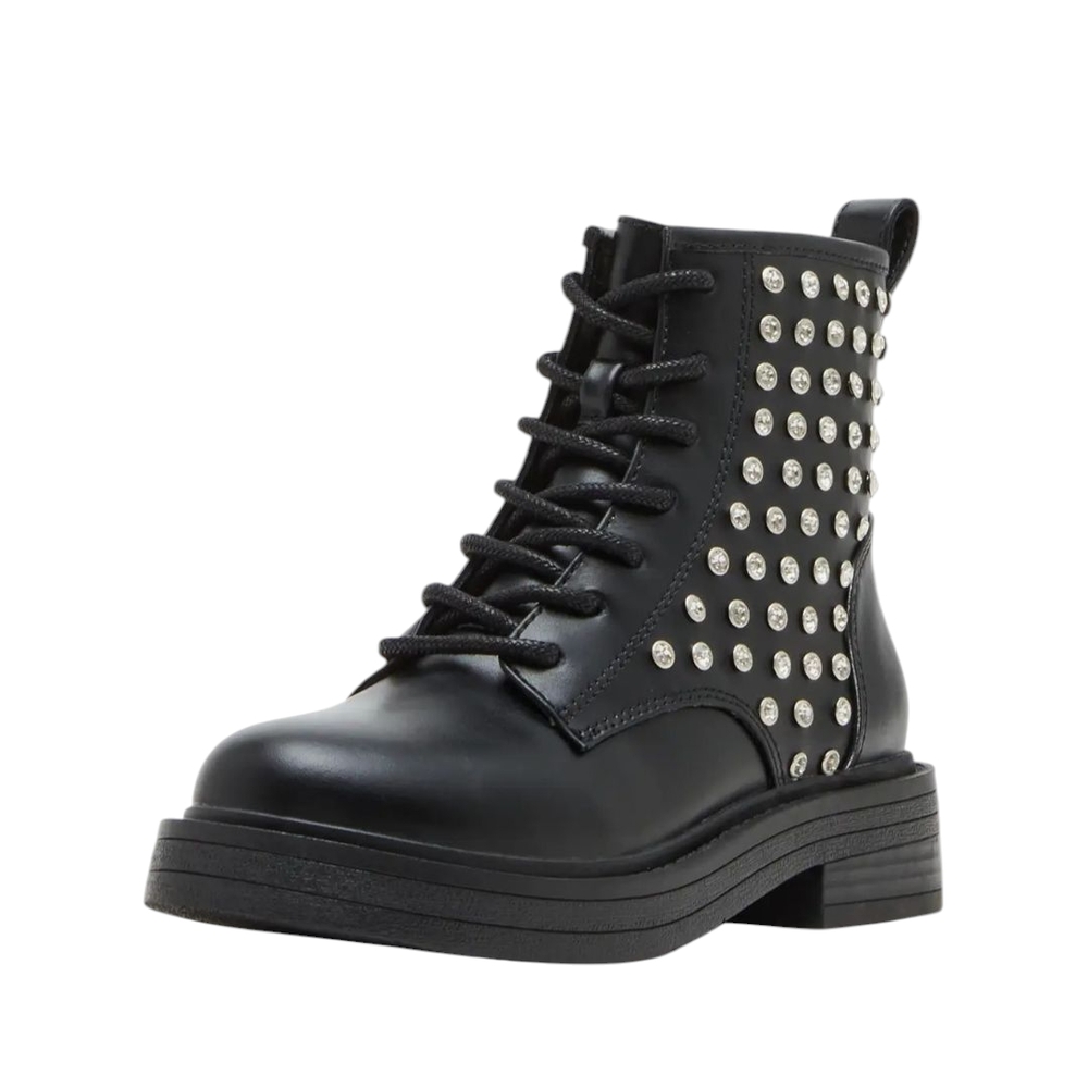 Steve Madden Bossy Combat Boot - Big Kids'..size 4